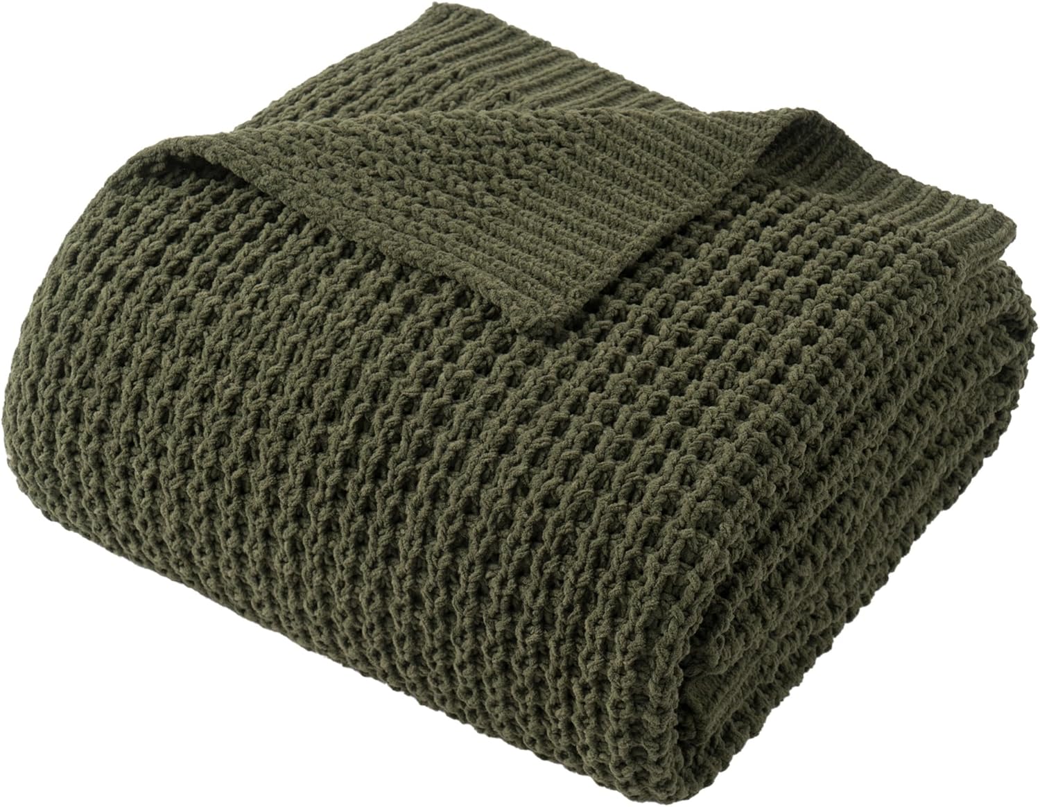 Beige Throw Pillow — 50" — Olive Green