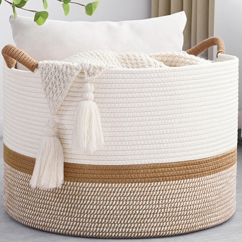 Boho Beige Throw Pillow — 20"