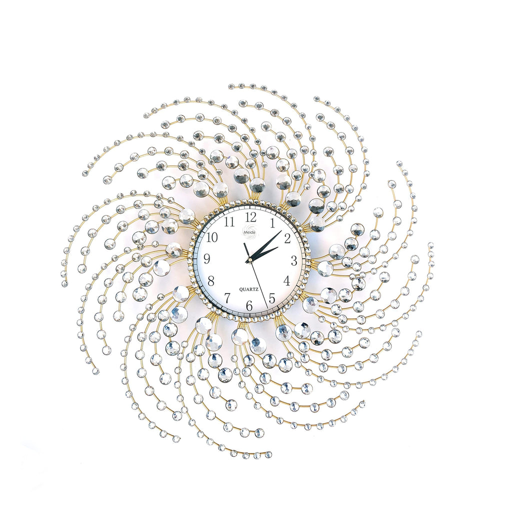 Battery Operated Luxe Glass Wall Clock
