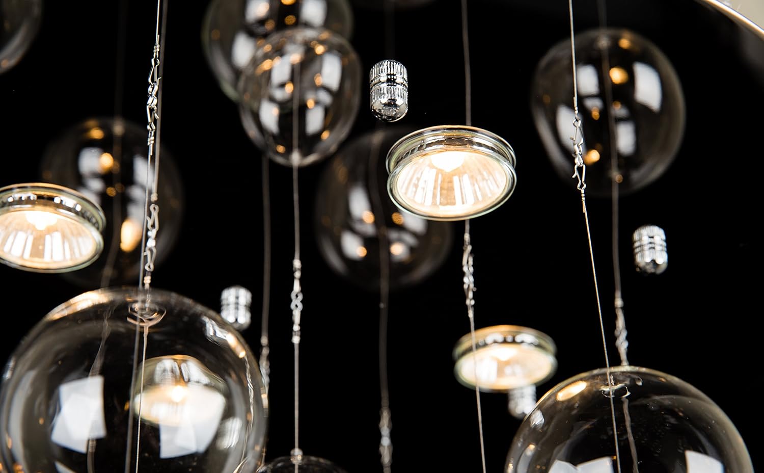 Modern Gold Chandelier - View 7