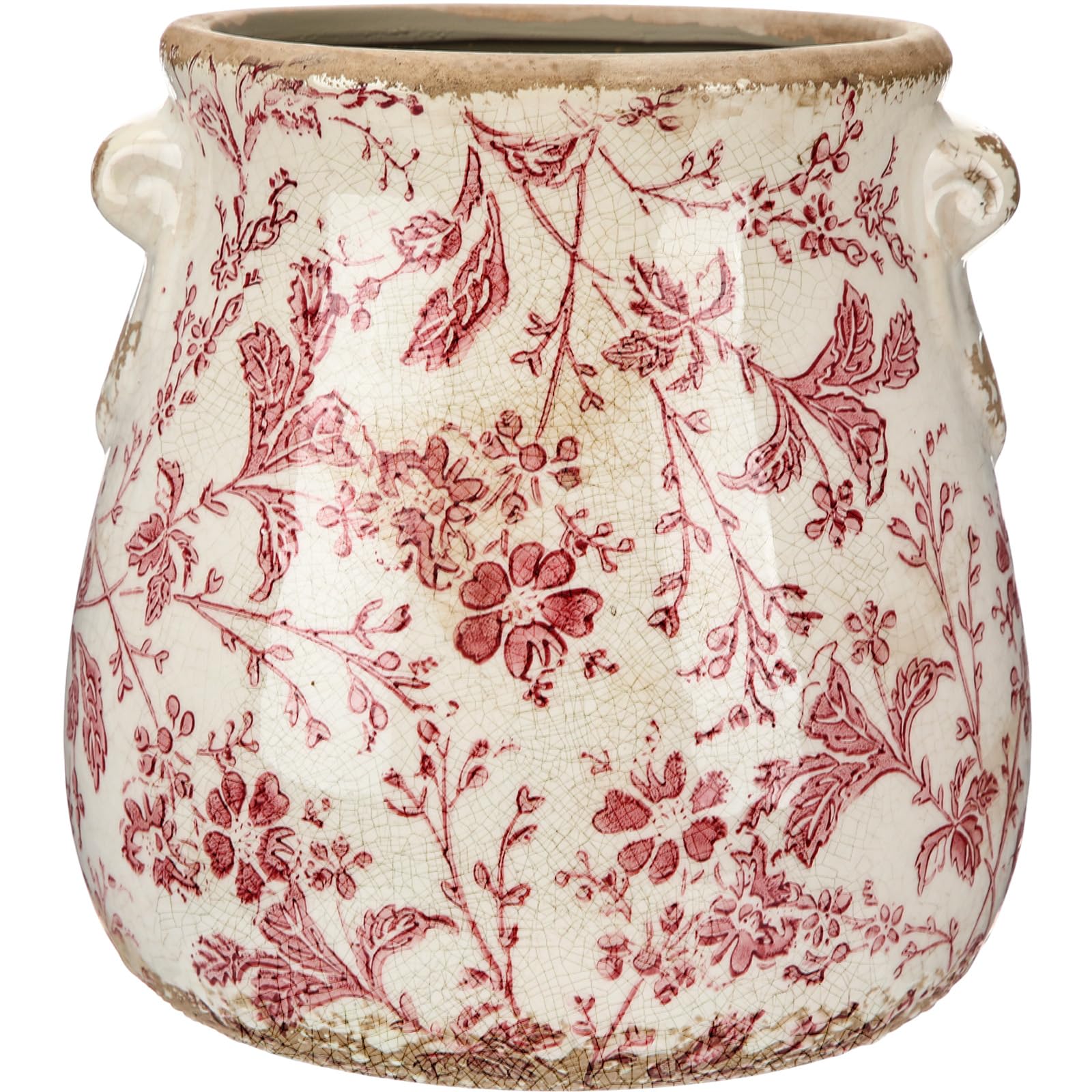 Vintage Farmhouse Ceramic Flower Vase — 5"