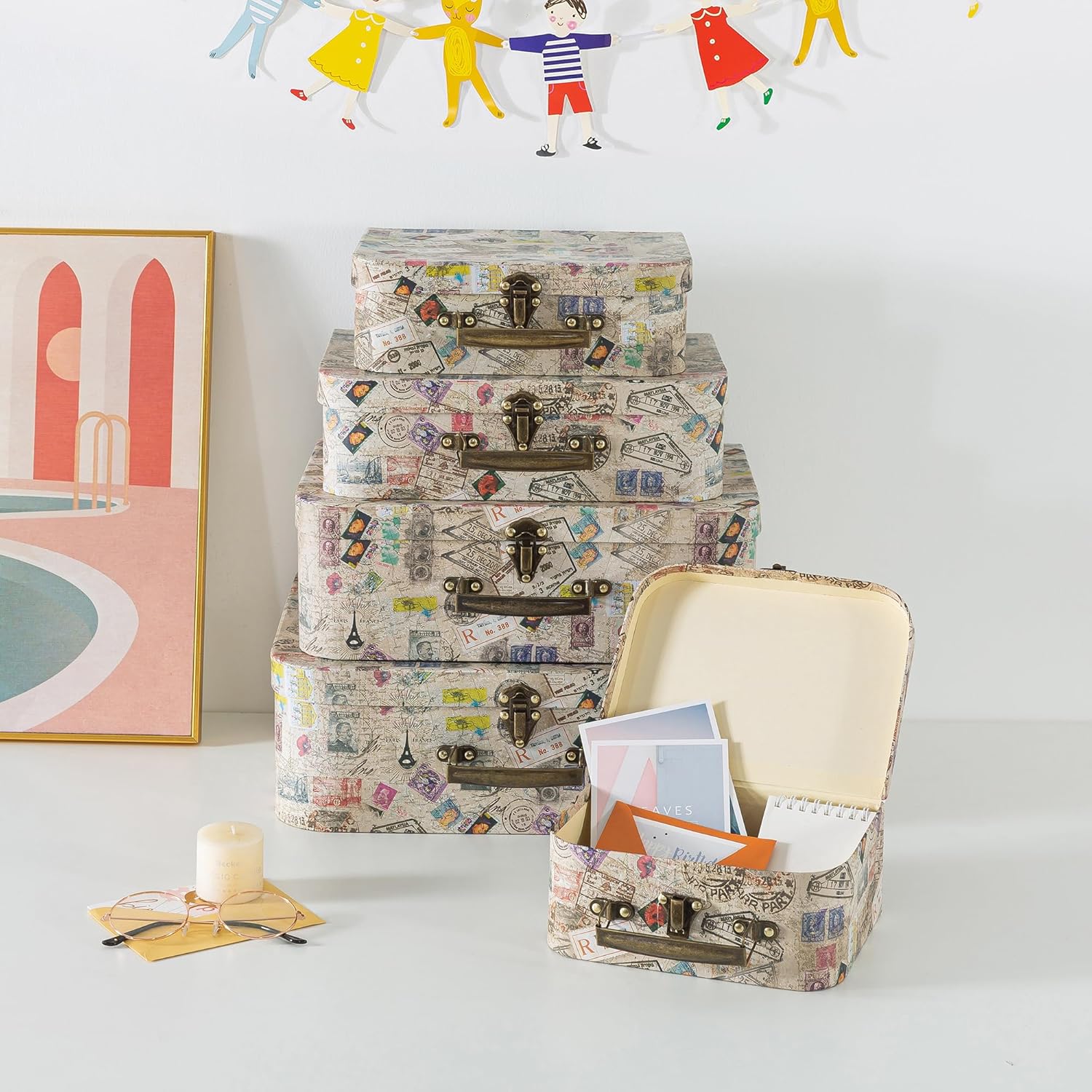 Vintage Storage Basket — Set of 5 - View 4