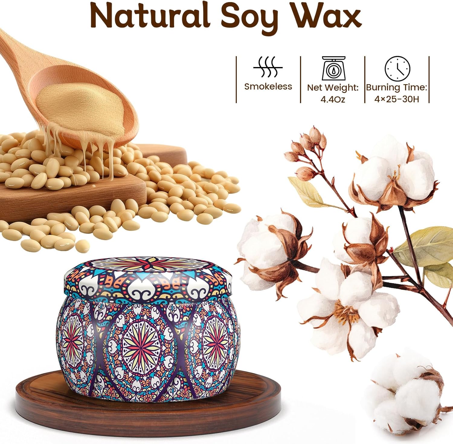 Soy Wax Wax Scented Candle - View 4