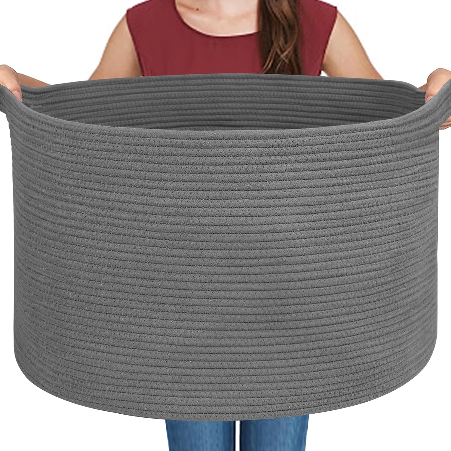 Boho Black Throw Pillow — 22" — Dark Gray