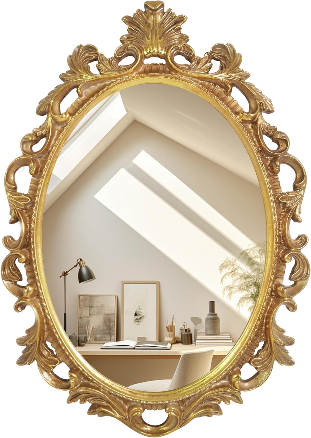 Framed Black Mirror — 24" — 24"L x 18"W