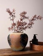 Round Farmhouse Black Vase - View 4