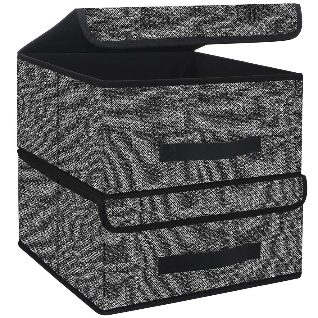 Linen Beige Storage Bin — 13"