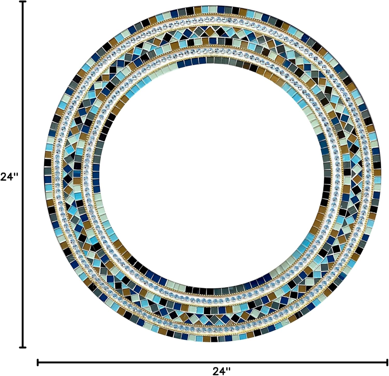 Round Glass Wall Mirror - View 8