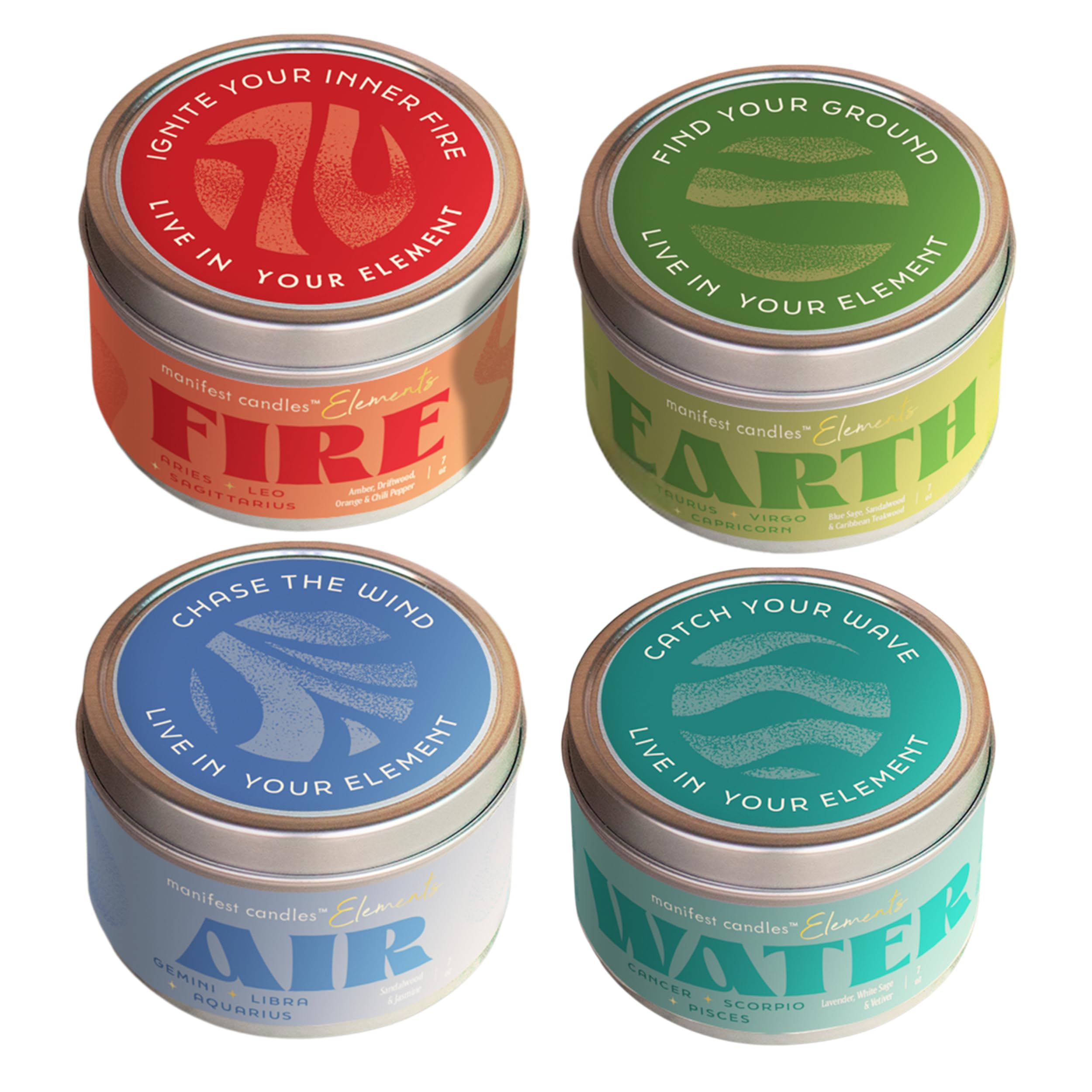 Soy Wax Green Candle Set