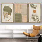 Framed Mid-Century Fabric Wall Art — 24" - View 3