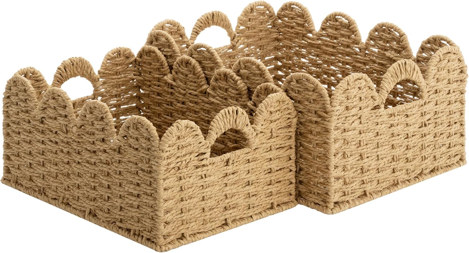 Boho Beige Vase — Natural(Paper Rope)