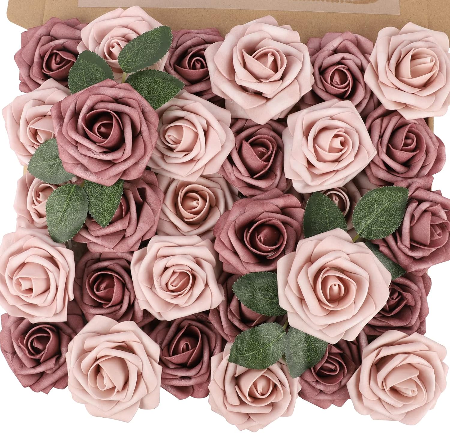Beige Artificial Flowers — Warm Taupe & Nude