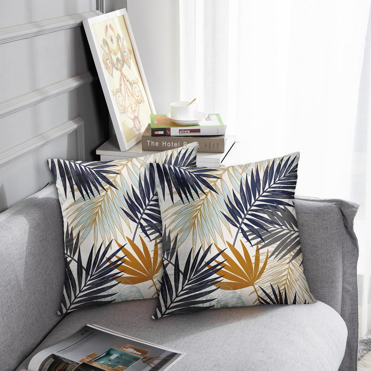 Boho Green Throw Pillow Cover — 18" - View 2