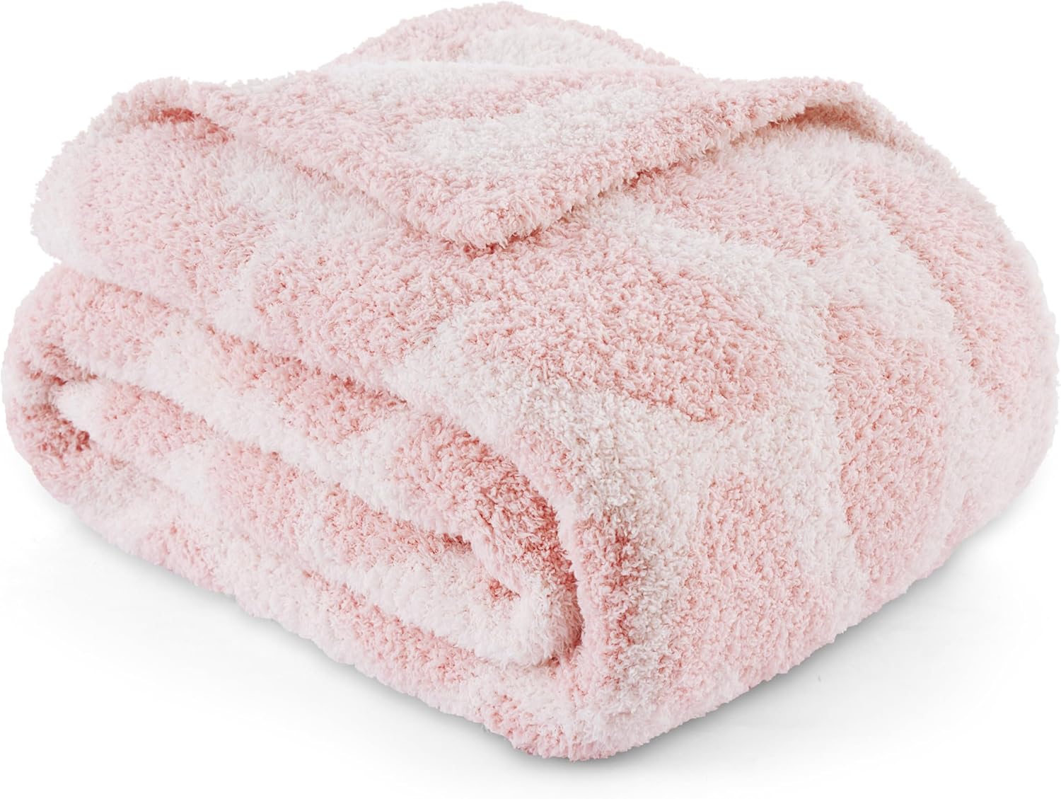 Knit Beige Throw Pillow — 50" — 13 - Leopard Pink