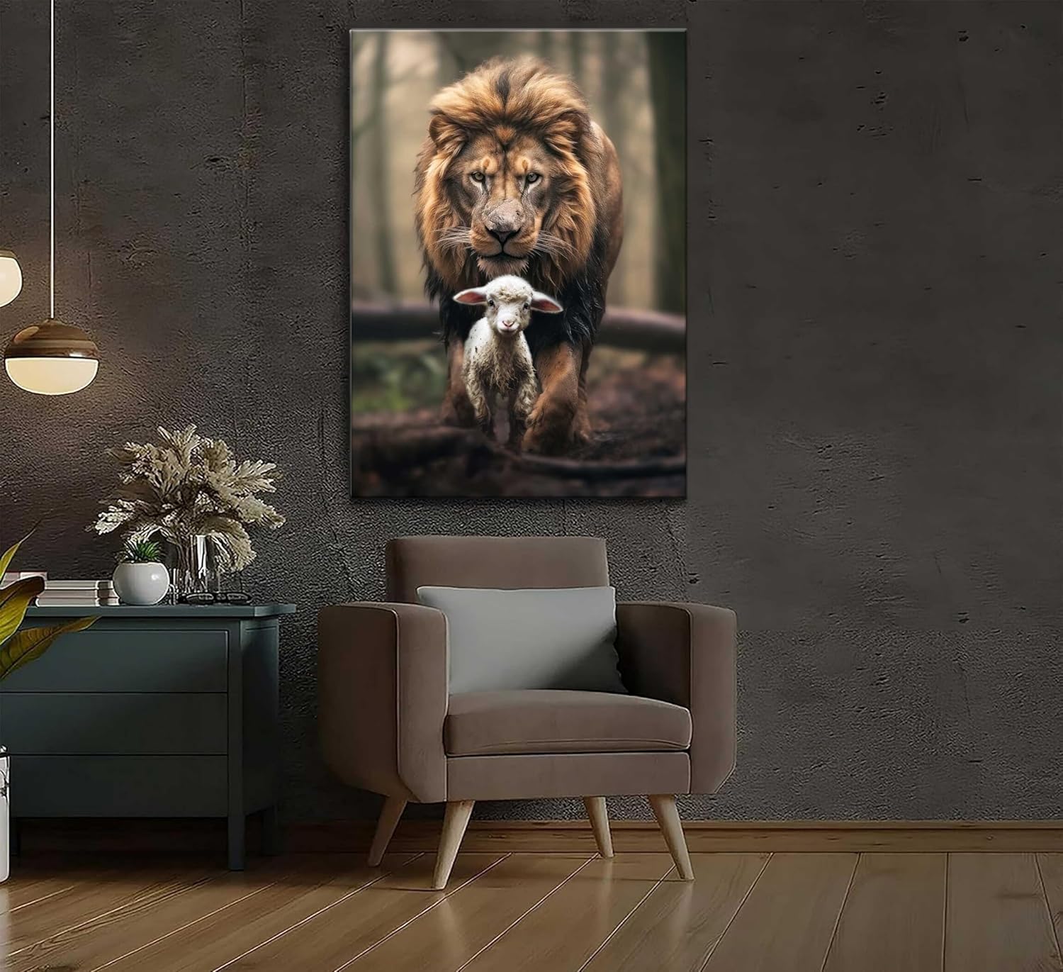 Framed Fabric Canvas Wall Art — 36" - View 8