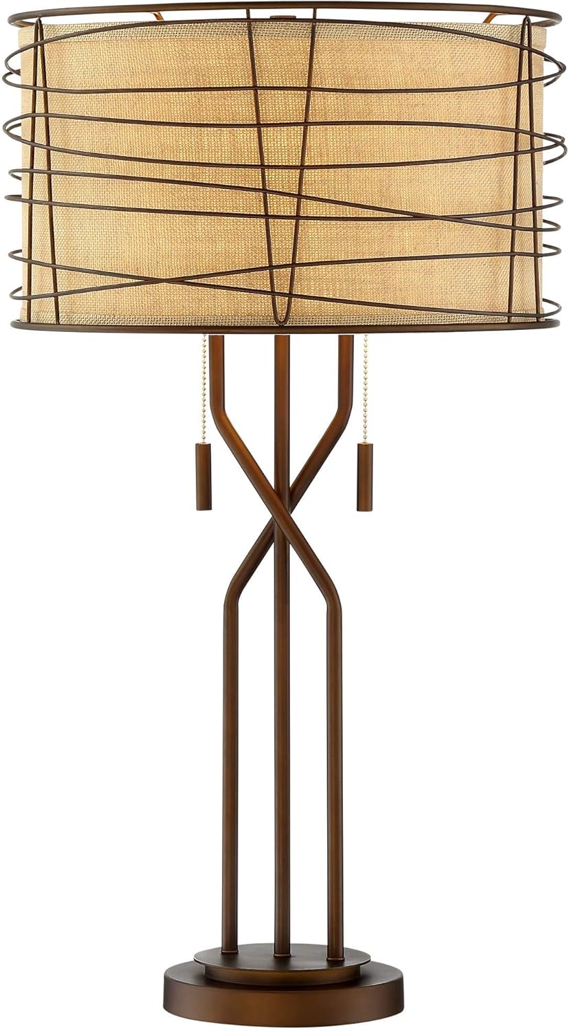 Boho Gold Table Lamp — 4" — Bronze - USB Dimmer Included