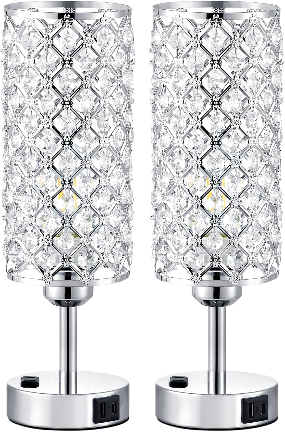 Dimmable Luxe Black Table Lamp — Set of 2 - View 9