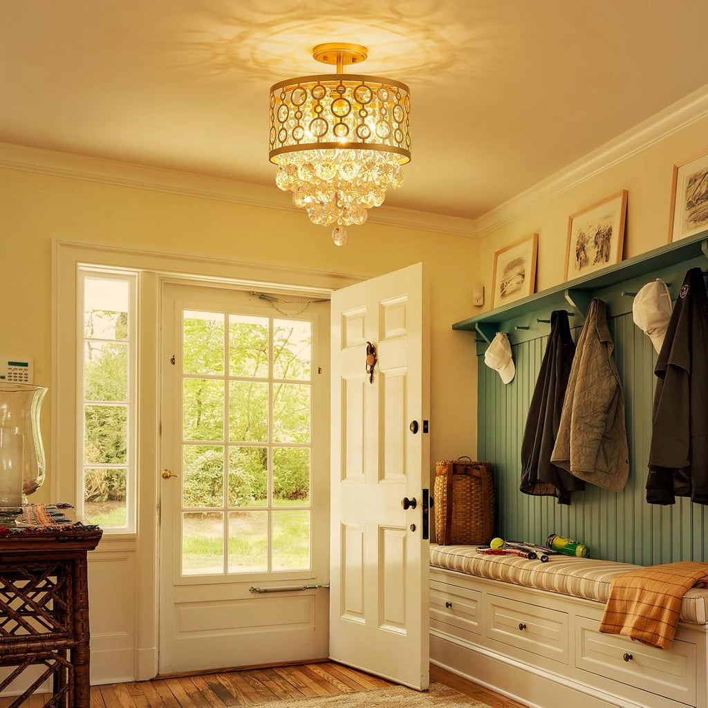Luxe Black Chandelier — 3-Light - View 7