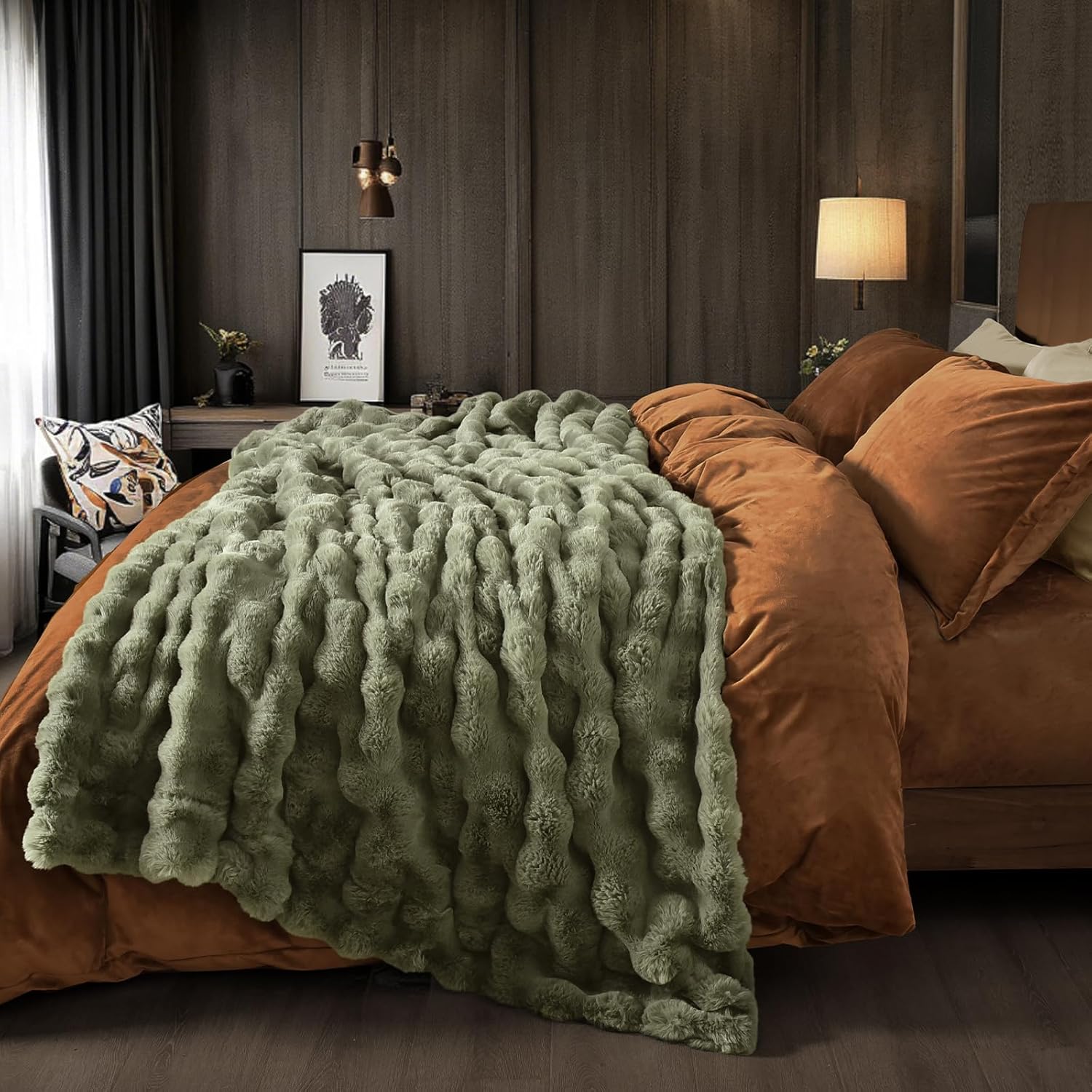 Luxe Beige Throw Pillow — 50" - View 5