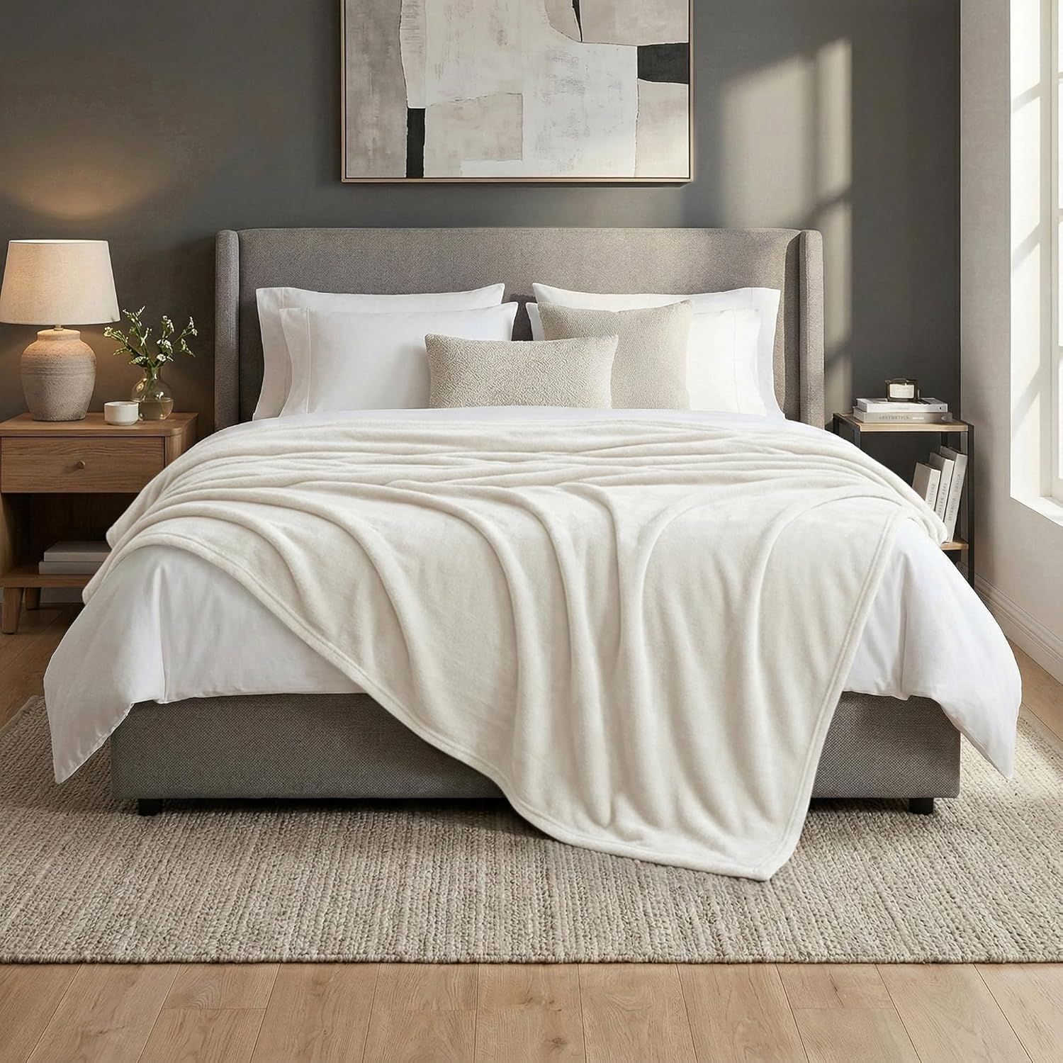 Beige Throw Pillow — 50x60 — 90x90