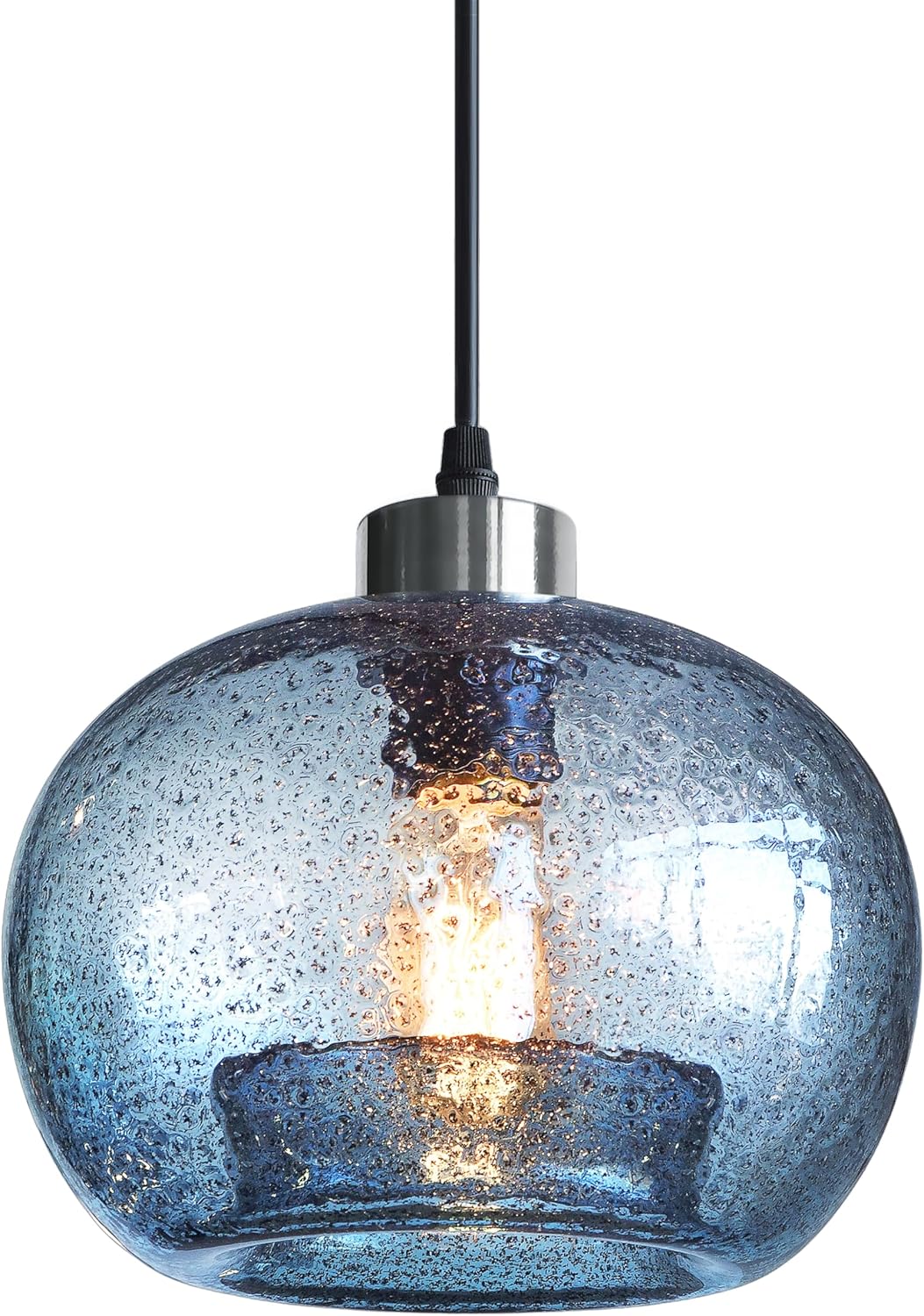 Farmhouse Blue Pendant Light — 7" — marble blue 1 Pack