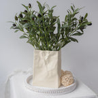 Boho Beige Flower Vase — 8" - View 5