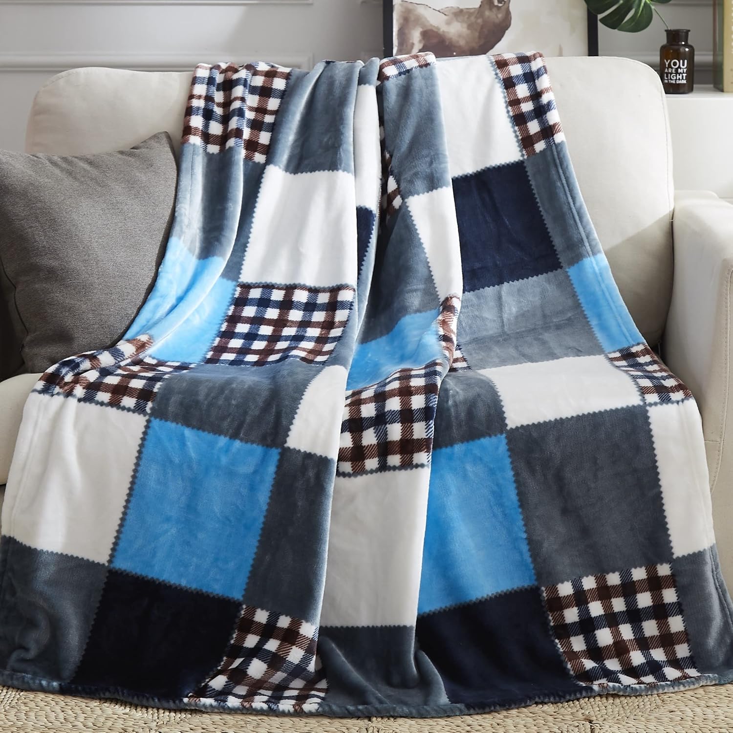 Farmhouse Black Throw Pillow — 50x60 — 63x87