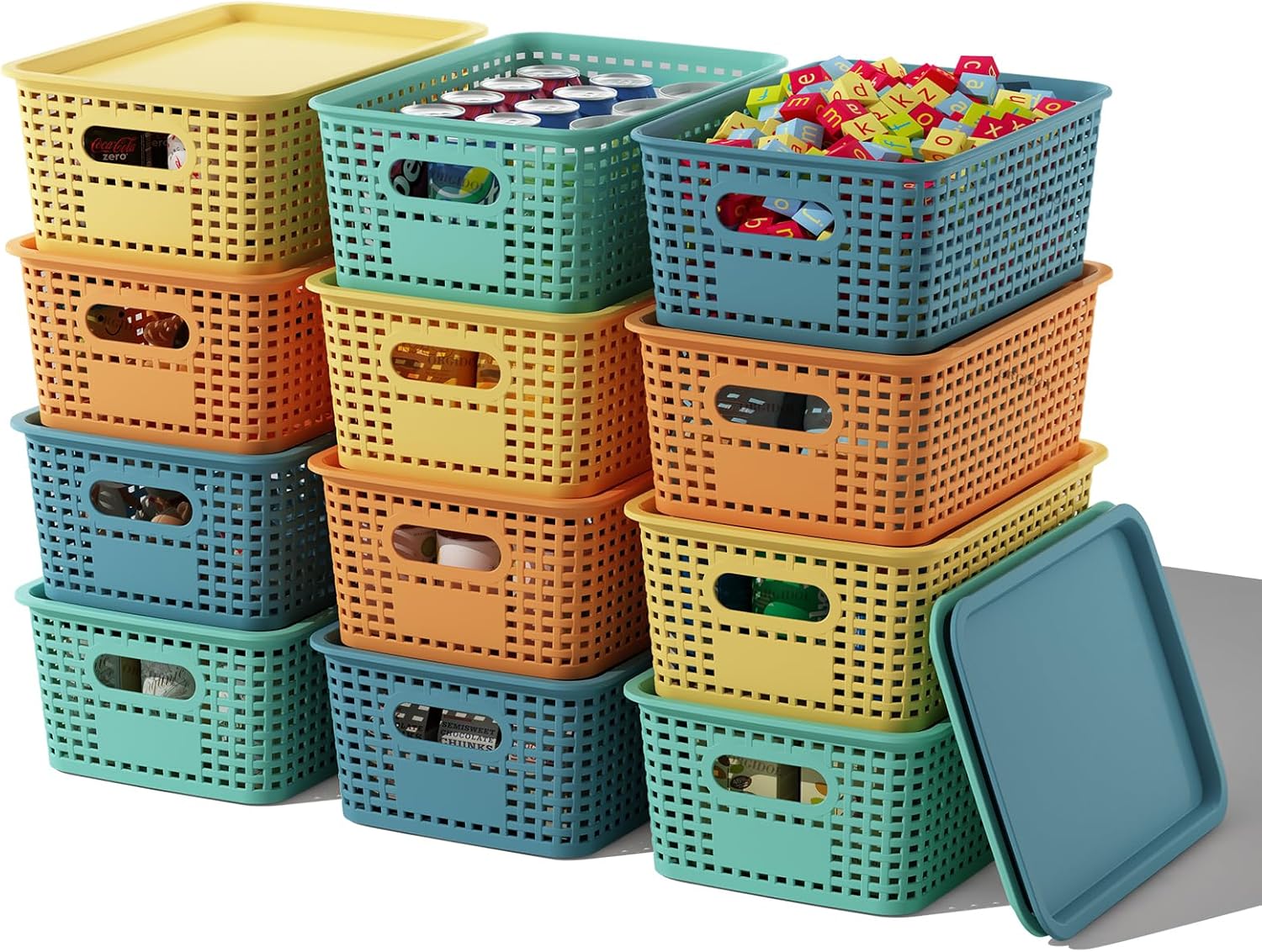 Black Storage Bin — 12 Pack