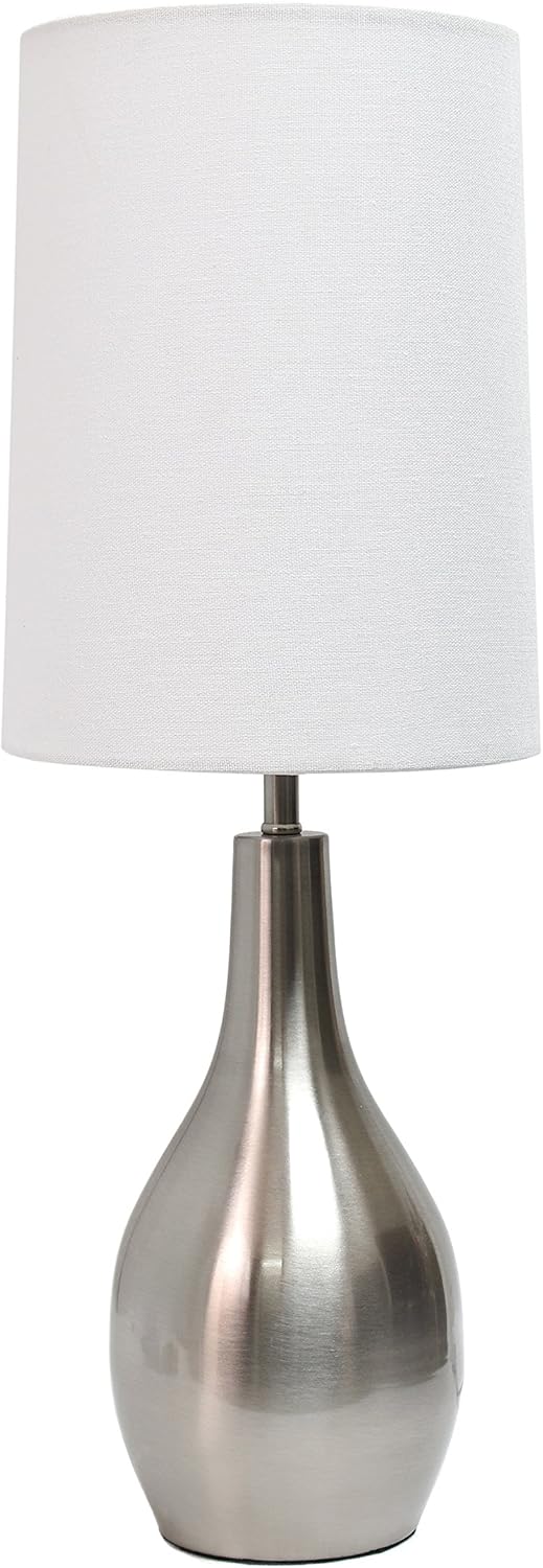Luxe Gold Table Lamp — Brushed Nickel