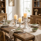 Farmhouse Brown Pillar Candle — 3.9" - View 5