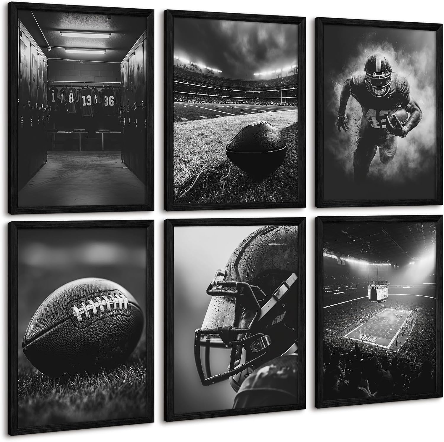 Framed Metal Wall Decor — 8" — 12"x16" Framed