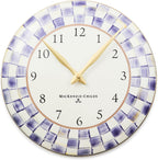 Purple Wall Clock — Violet Check