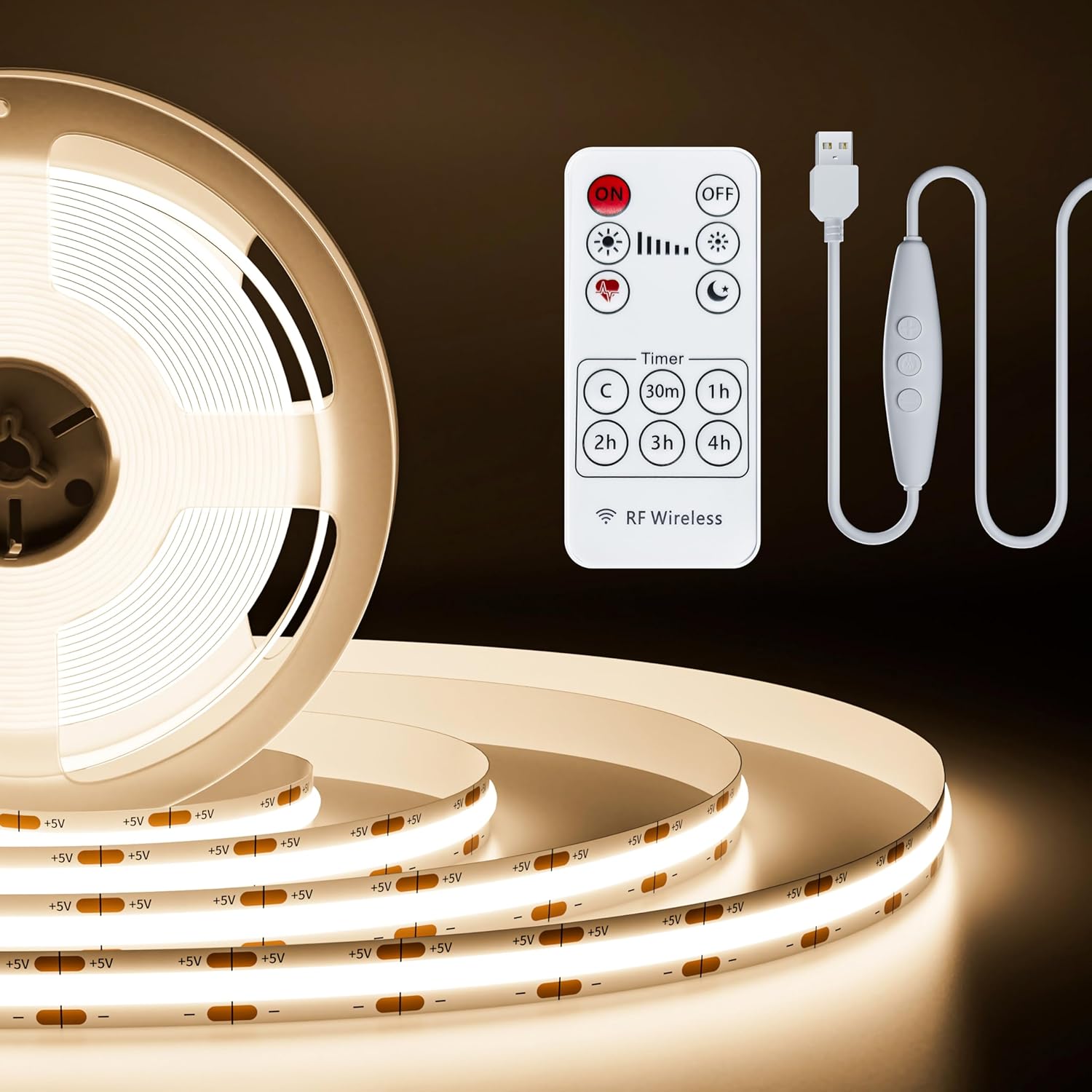 Dimmable Metal LED Strip Lights — 4000K