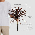 Brown Artificial Plant — 20" - View 2