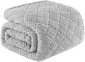 Black Throw Pillow — 60" — Light Grey