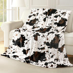 Black Throw Pillow — 60" — Black Cow