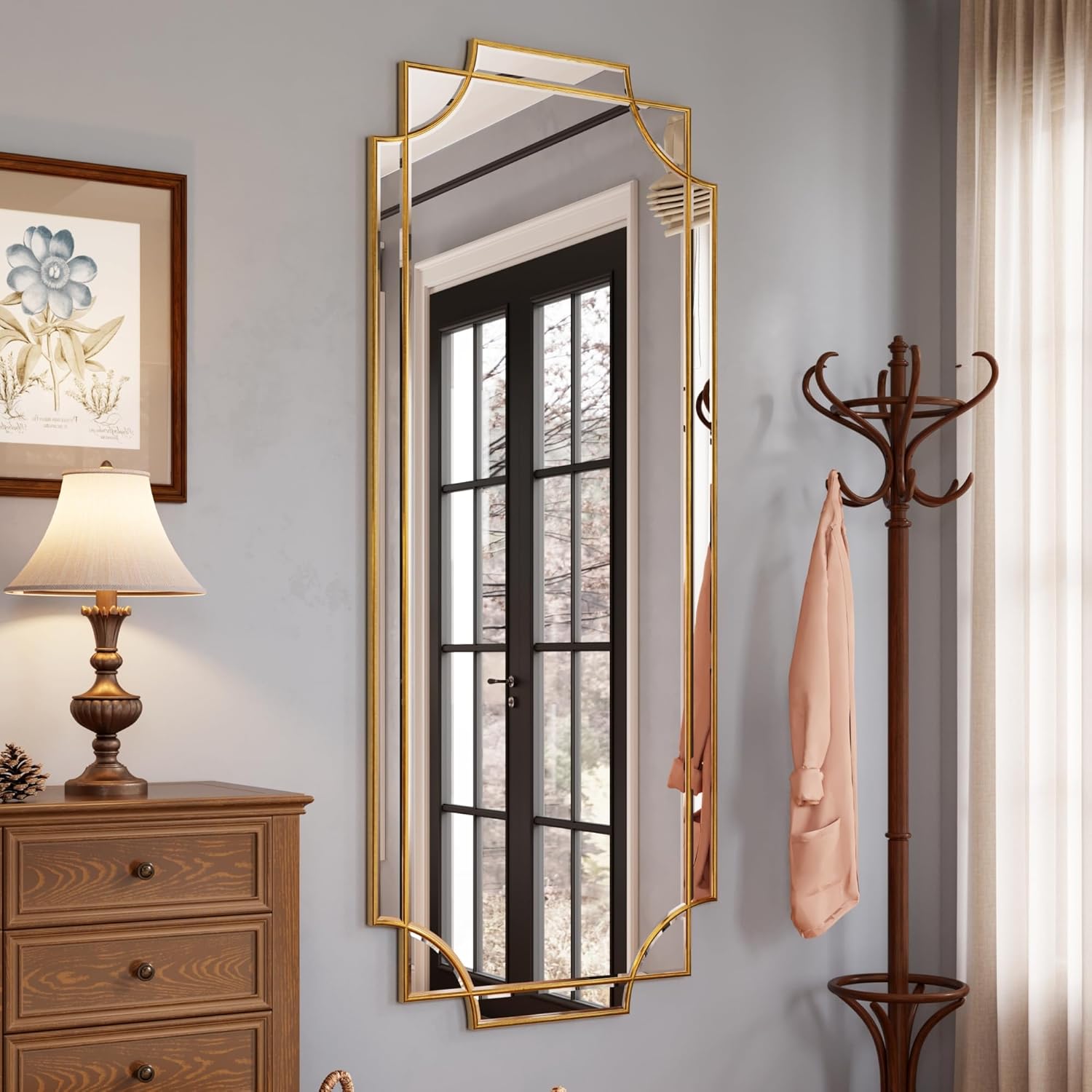 Beveled Farmhouse Glass Vanity Mirror — 30" — 60"L x 30"W