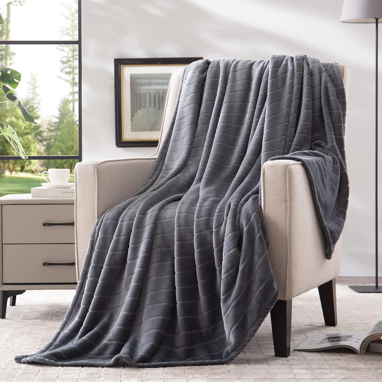 Luxe Beige Throw Pillow — 50" — 4 Pack (50 in x 60 in)