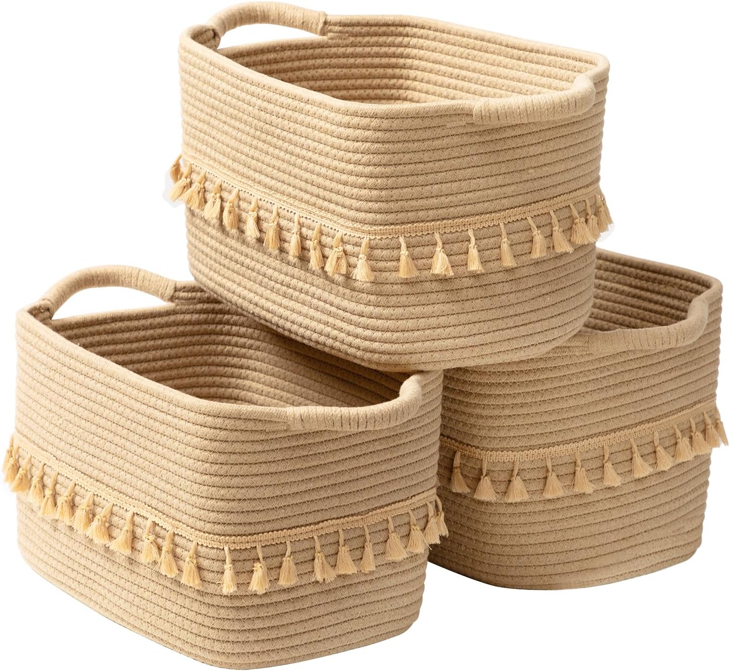 Boho Black Vase — Set of 3 — Jute