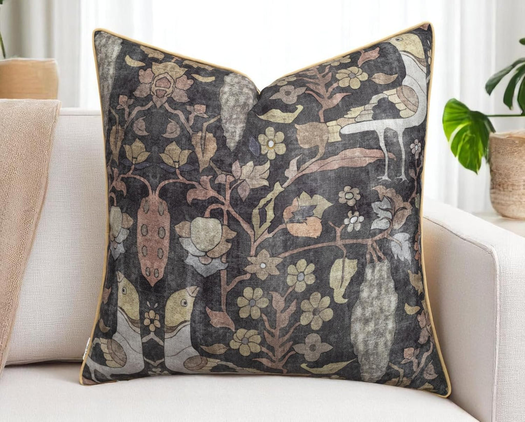 Farmhouse Beige Throw Pillow Cover — 20" - View 5