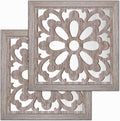 Farmhouse Glass Wall Mirror — 12" — Barn Mirror Style C2