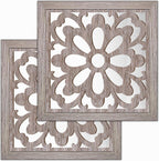 Farmhouse Glass Wall Mirror — 12" — Barn Mirror Style C2