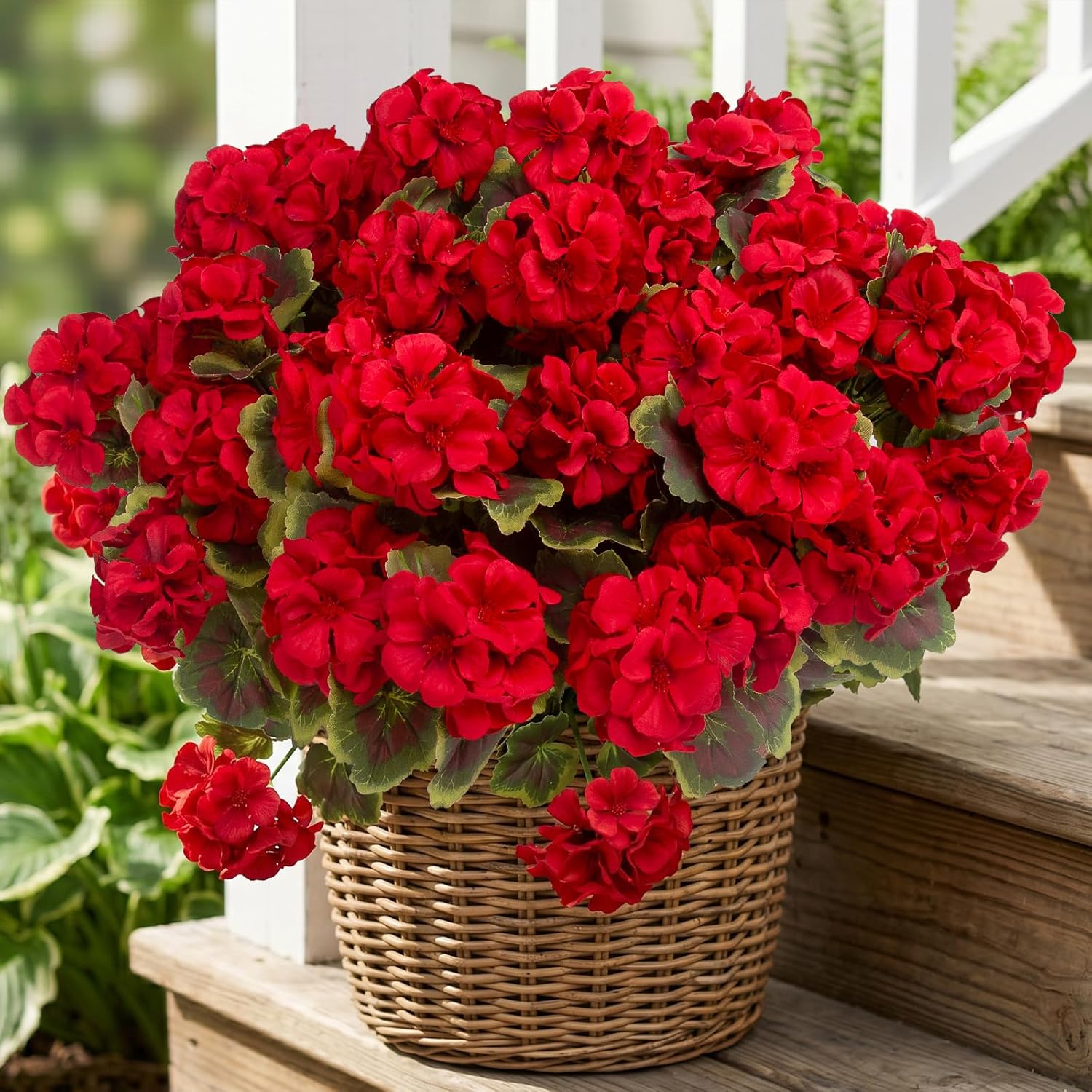 Orange Artificial Plant — Red