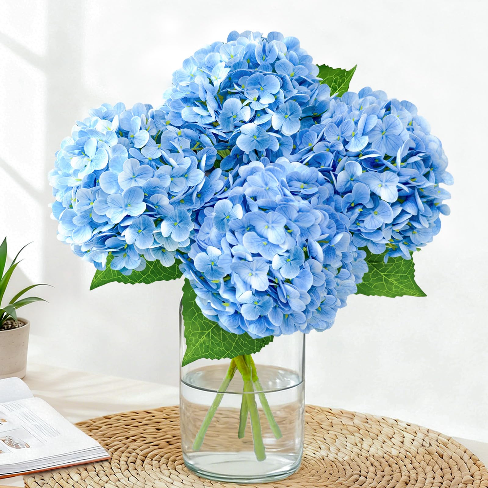 Blue Artificial Flowers — 21"