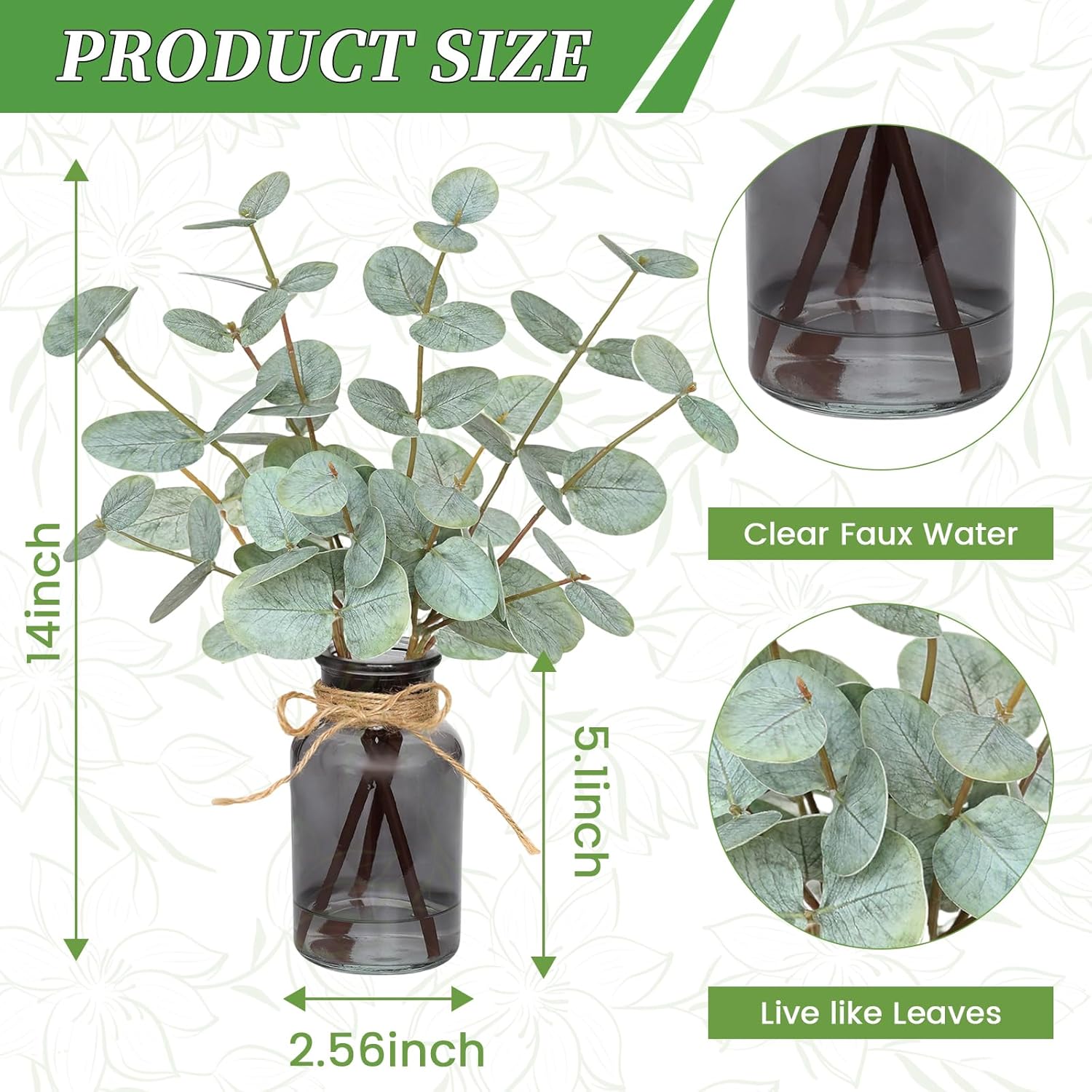 Black Artificial Plant - View 3