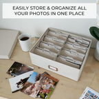 Linen Beige Storage Basket — 4x6 - View 2