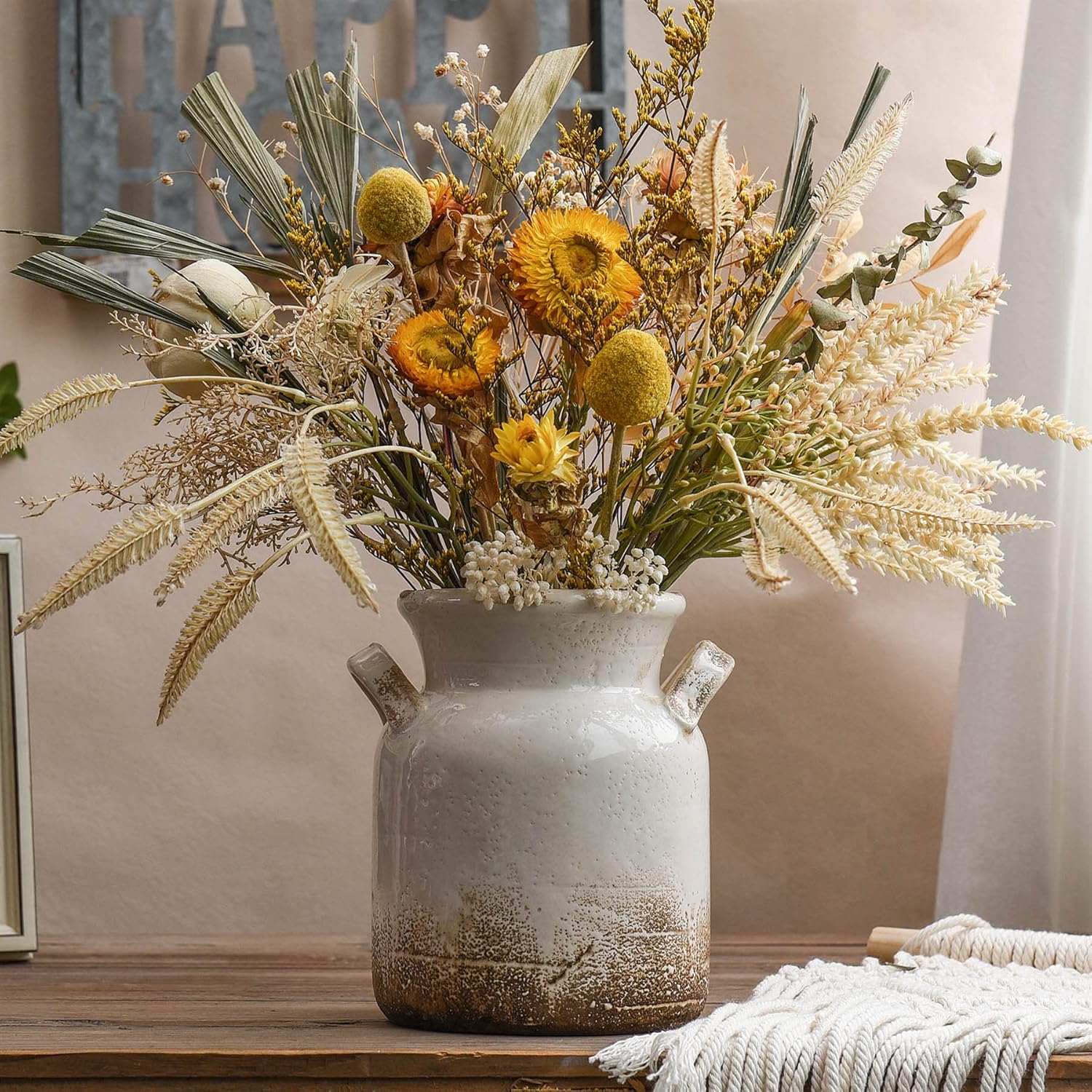 Boho Brown Flower Vase — 6" — 6 Inch