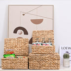 Hand-Woven Boho Metal Storage Basket - View 5