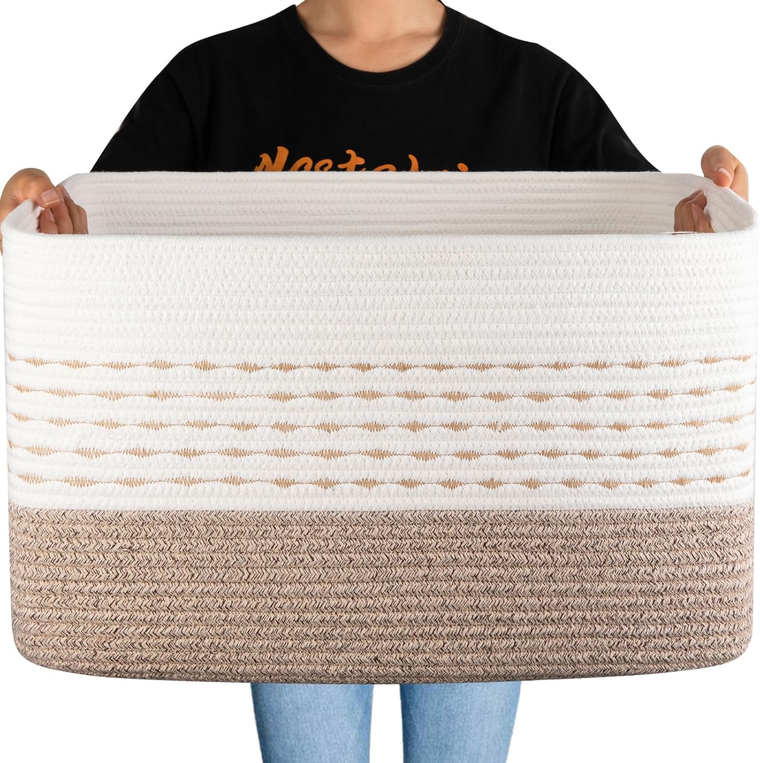 Boho Black Throw Pillow — Gradient Light Brown