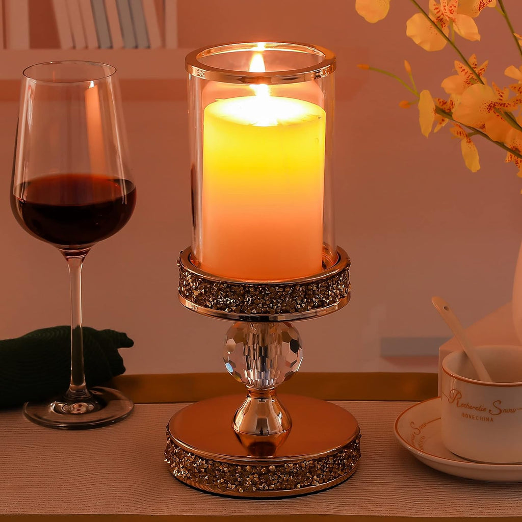 Luxe Glass Pillar Candle - View 5